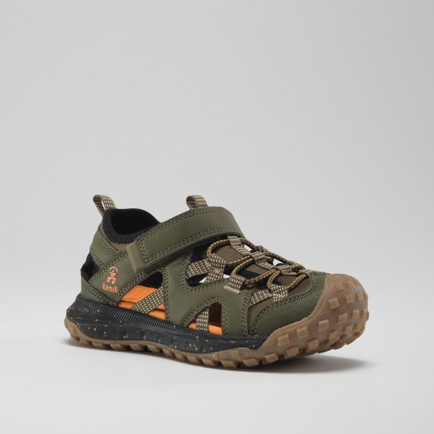 DARK OLIVE, : Drift - Kids' Closed-Toe Sandals Main View