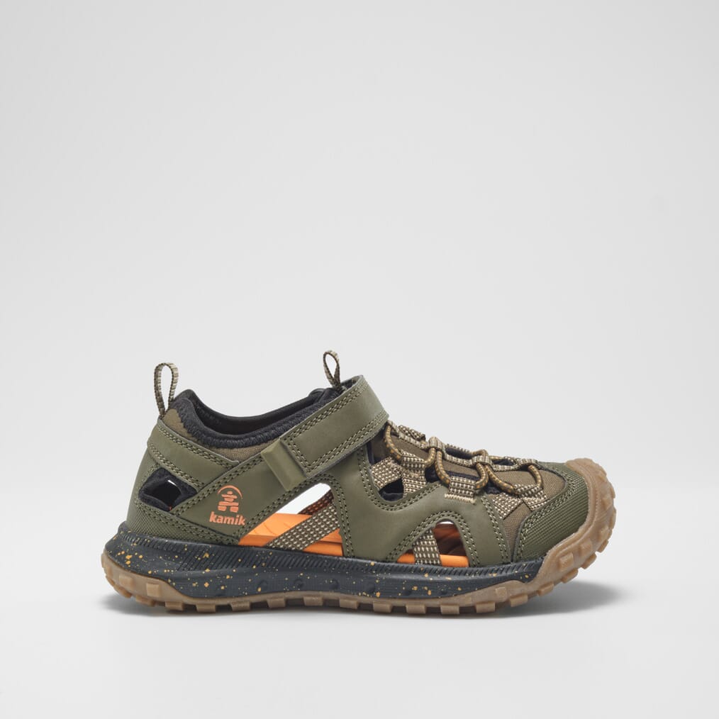 DARK OLIVE, : Drift - Kids' Closed-Toe Sandals Sole View
