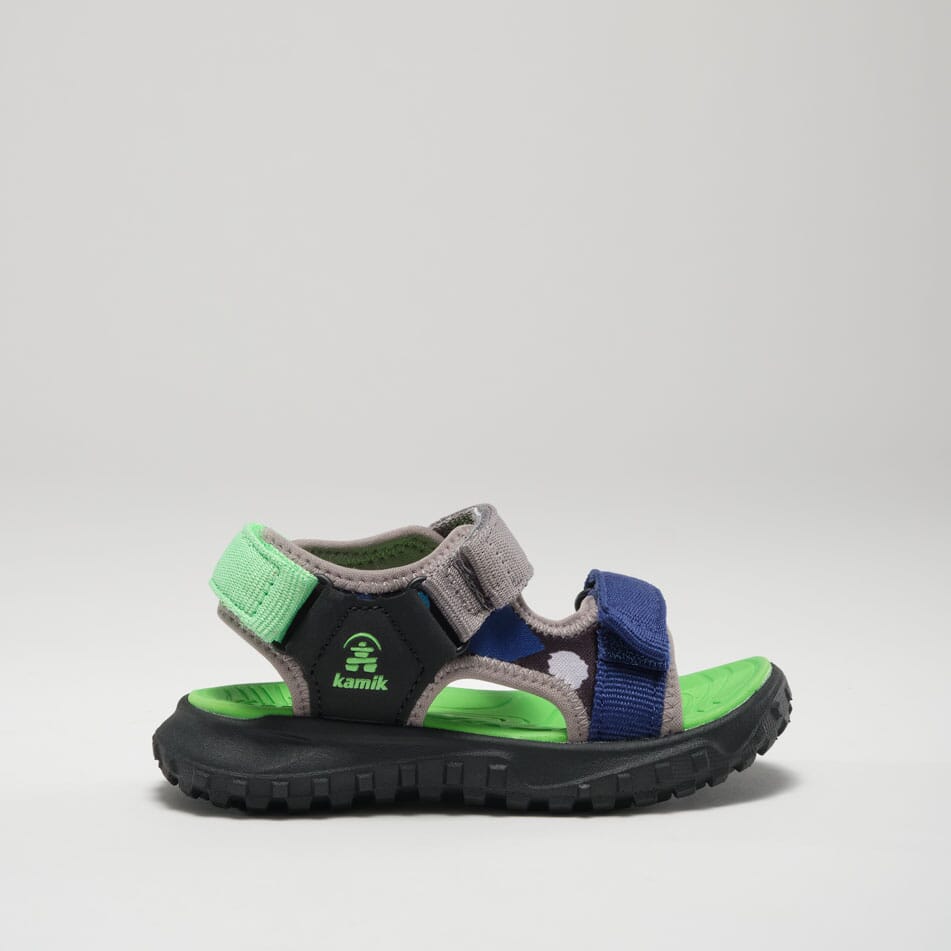 BLACK/CHARCOAL, : Harbor T - Toddlers' Open-Toe Sandals Inside View