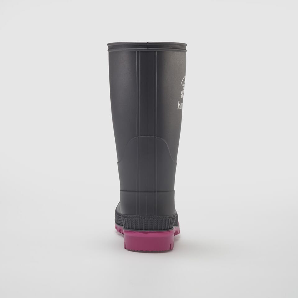 CHARCOAL/MAGENTA,CHARCOAL/MAGENTA : Stomp - Toddlers Rain Boots Alternate View 2