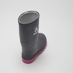 CHARCOAL/MAGENTA,CHARCOAL/MAGENTA : Stomp - Toddlers Rain Boots Inside View