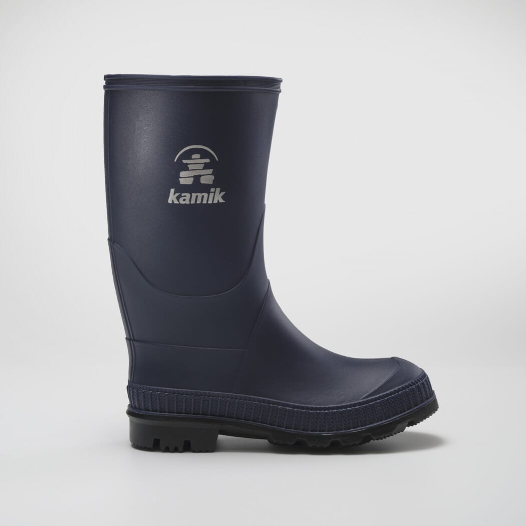 NAVY/BLACK,NAVY : Stomp - Kids' Rain Boots Top View