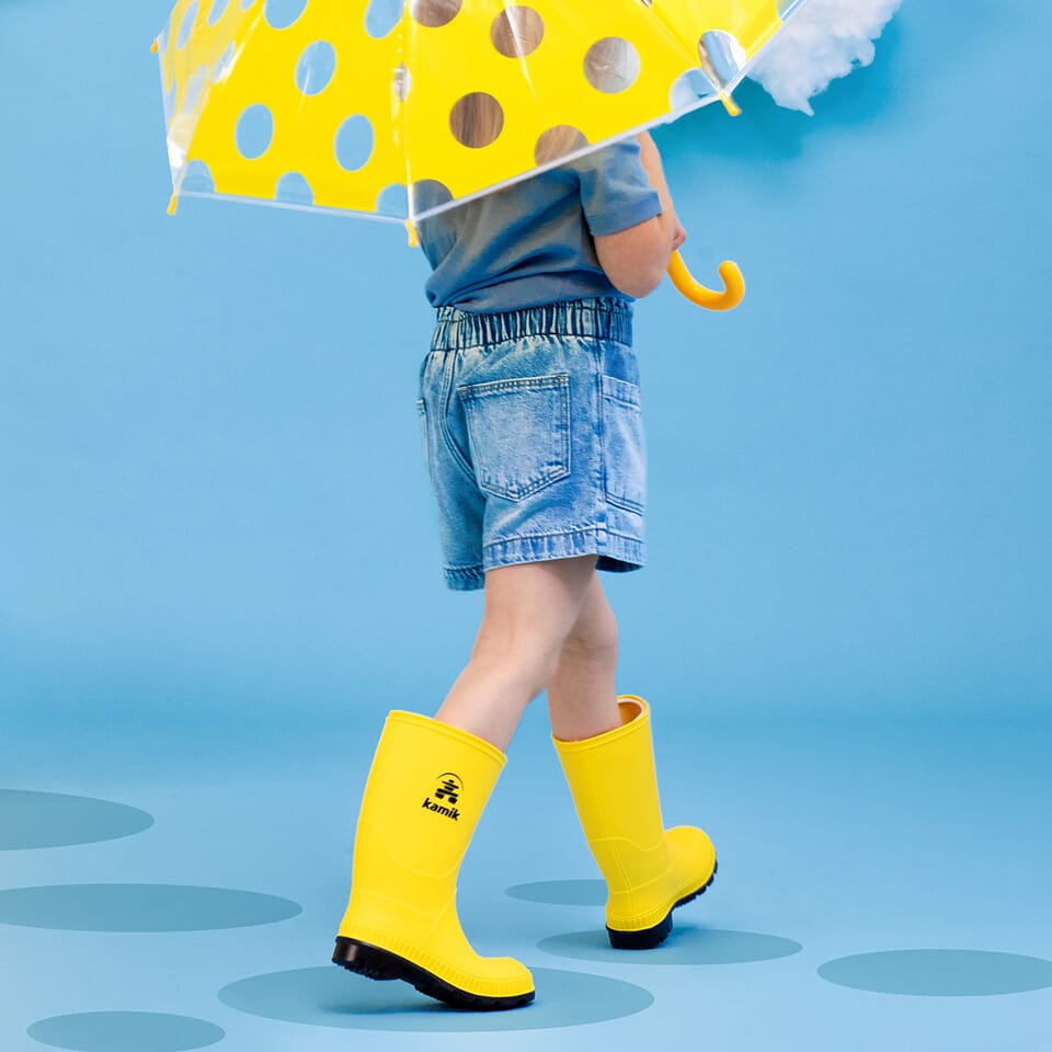 BLACK,BLACK : Stomp - Toddlers Rain Boots Lifestyle